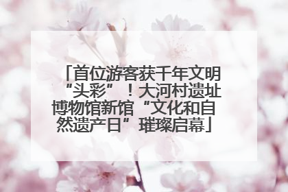首位游客获千年文明“头彩”！大河村遗址博物馆新馆“文化和自然遗产日”璀璨启幕
