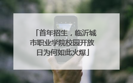 首年招生，临沂城市职业学院校园开放日为何如此火爆