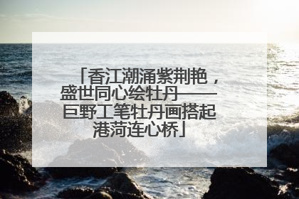 香江潮涌紫荆艳，盛世同心绘牡丹——巨野工笔牡丹画搭起港菏连心桥