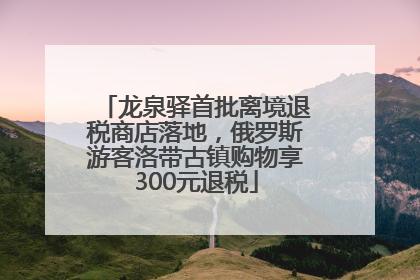 龙泉驿首批离境退税商店落地，俄罗斯游客洛带古镇购物享300元退税