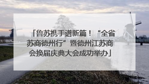 鲁苏携手谱新篇！“全省苏商德州行”暨德州江苏商会换届庆典大会成功举办