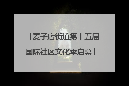 麦子店街道第十五届国际社区文化季启幕