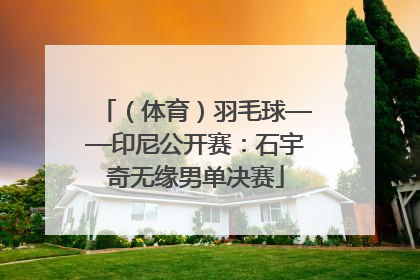（体育）羽毛球——印尼公开赛：石宇奇无缘男单决赛