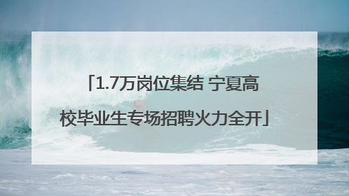 1.7万岗位集结 宁夏高校毕业生专场招聘火力全开