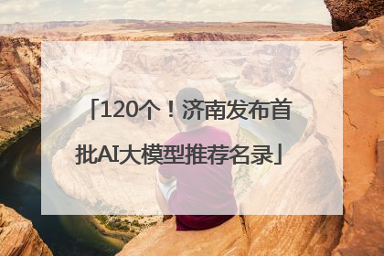 120个！济南发布首批AI大模型推荐名录