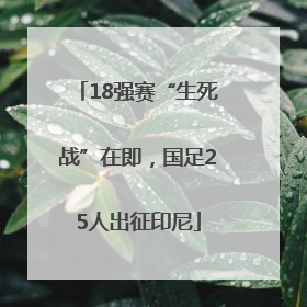 18强赛“生死战”在即，国足25人出征印尼