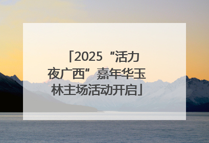 2025“活力夜广西”嘉年华玉林主场活动开启