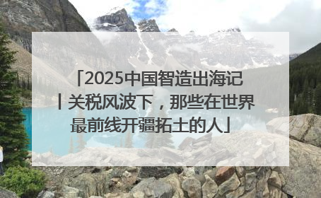 2025中国智造出海记丨关税风波下，那些在世界最前线开疆拓土的人